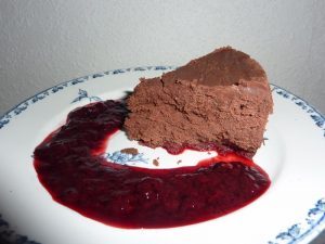 Fondant au chocolat et aux fruits rouges