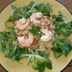 Orzo, Crevettes Sauce Ail, Citron et Persil