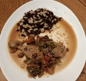 Mole poblano et orzo dual, version épicée