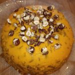 Gâteau de fusilli châtaigne au potimarron et aux noisettes