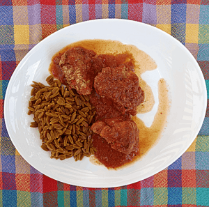 Orzo curry et poulet indien makhani