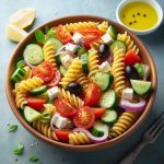 Fusilli Complet aux Légumes Rôtis et à la Sauce au Parmesan