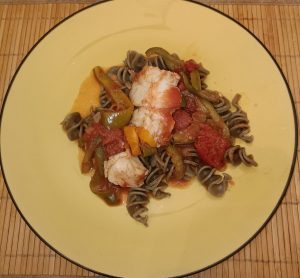 Ragoût de poisson aux fusilli basilic