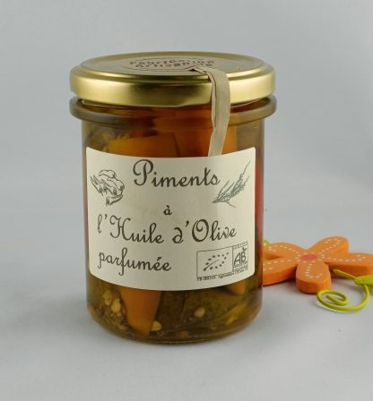Piments à l'huile d'olive parfumée