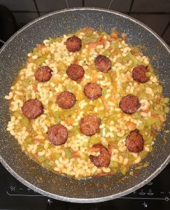Muchli Rigate au chorizo, oignons et poivrons façon risotto